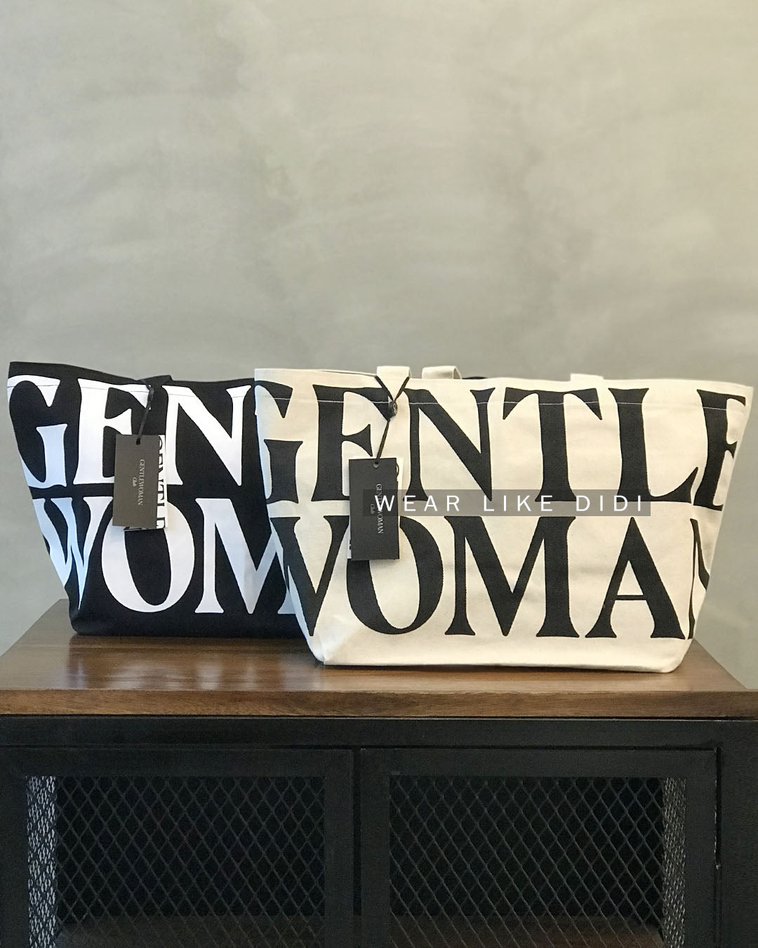 CANVAS TOTE BAG (BLACK) | GENTLEWOMAN