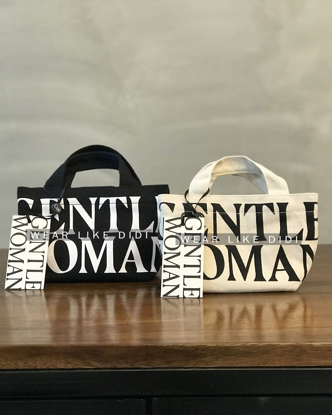 MICRO CANVAS TOTE (BLACK) | GENTLEWOMAN