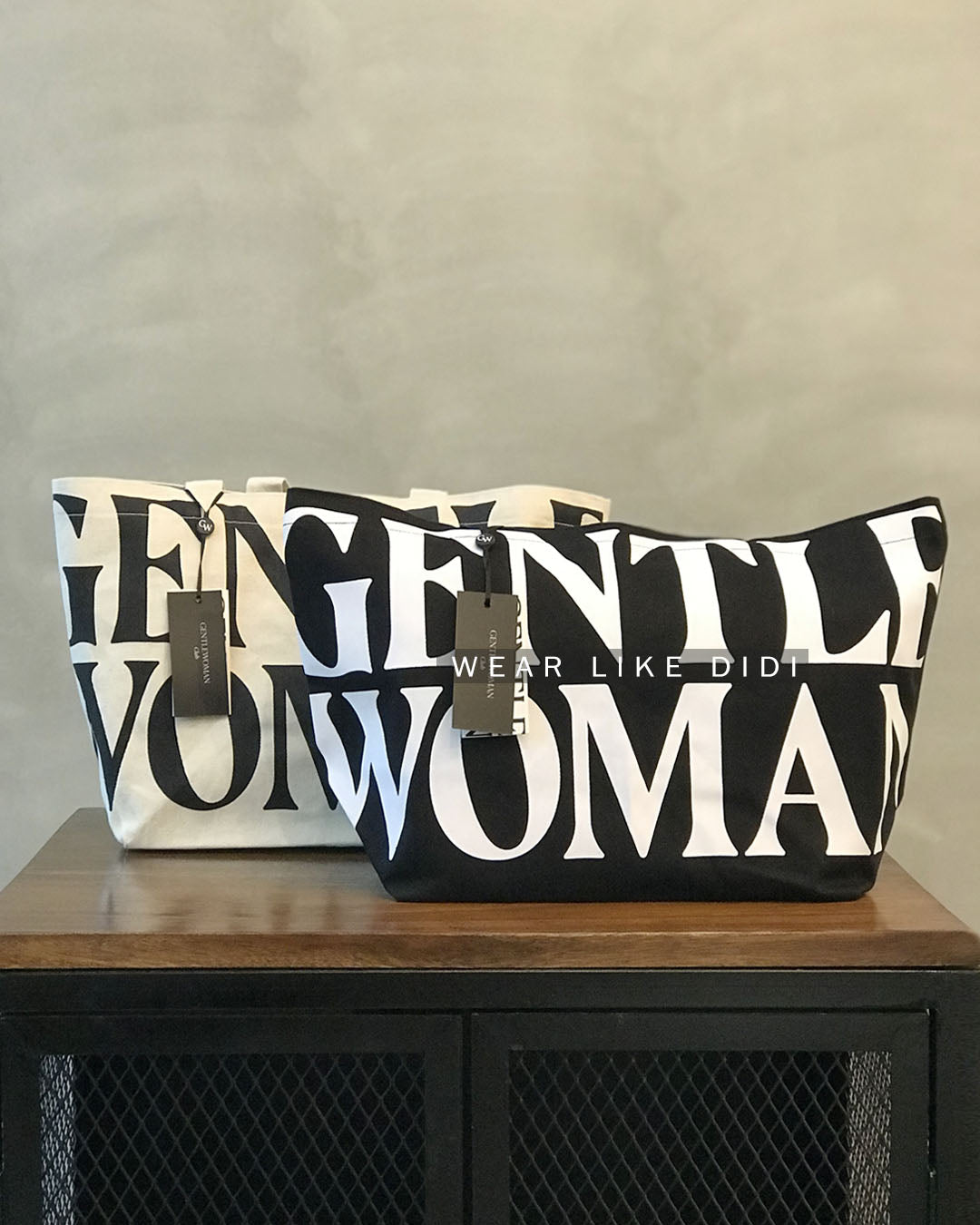 CANVAS TOTE BAG (BLACK) | GENTLEWOMAN