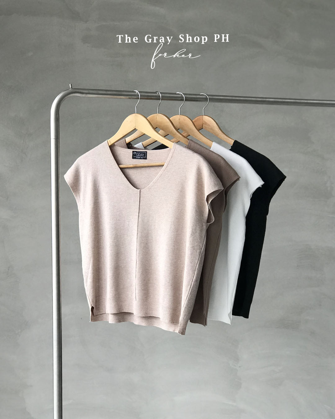 NANCY TOP (MUSCLE BLOUSE | SOFT KNIT BLOUSE)