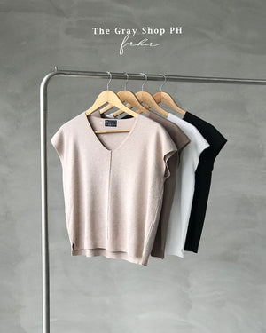 NANCY TOP (MUSCLE BLOUSE | SOFT KNIT BLOUSE)