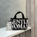 MICRO CANVAS TOTE (BLACK) | GENTLEWOMAN