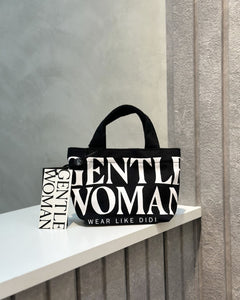 MICRO CANVAS TOTE (BLACK) | GENTLEWOMAN