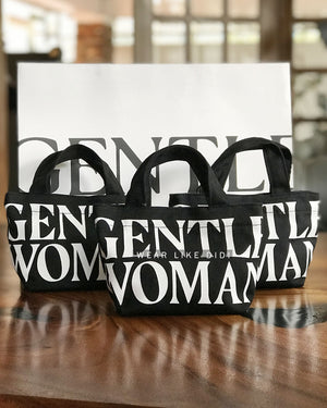 MICRO CANVAS TOTE (BLACK) | GENTLEWOMAN