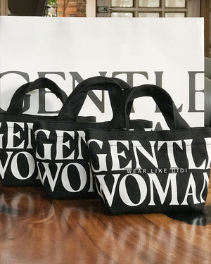 MICRO CANVAS TOTE (BLACK) | GENTLEWOMAN