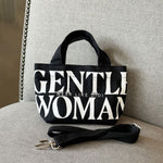 MICRO CANVAS TOTE (BLACK) | GENTLEWOMAN