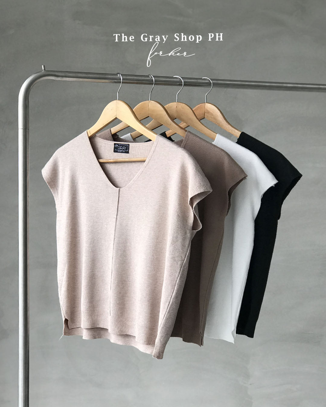 NANCY TOP (MUSCLE BLOUSE | SOFT KNIT BLOUSE)