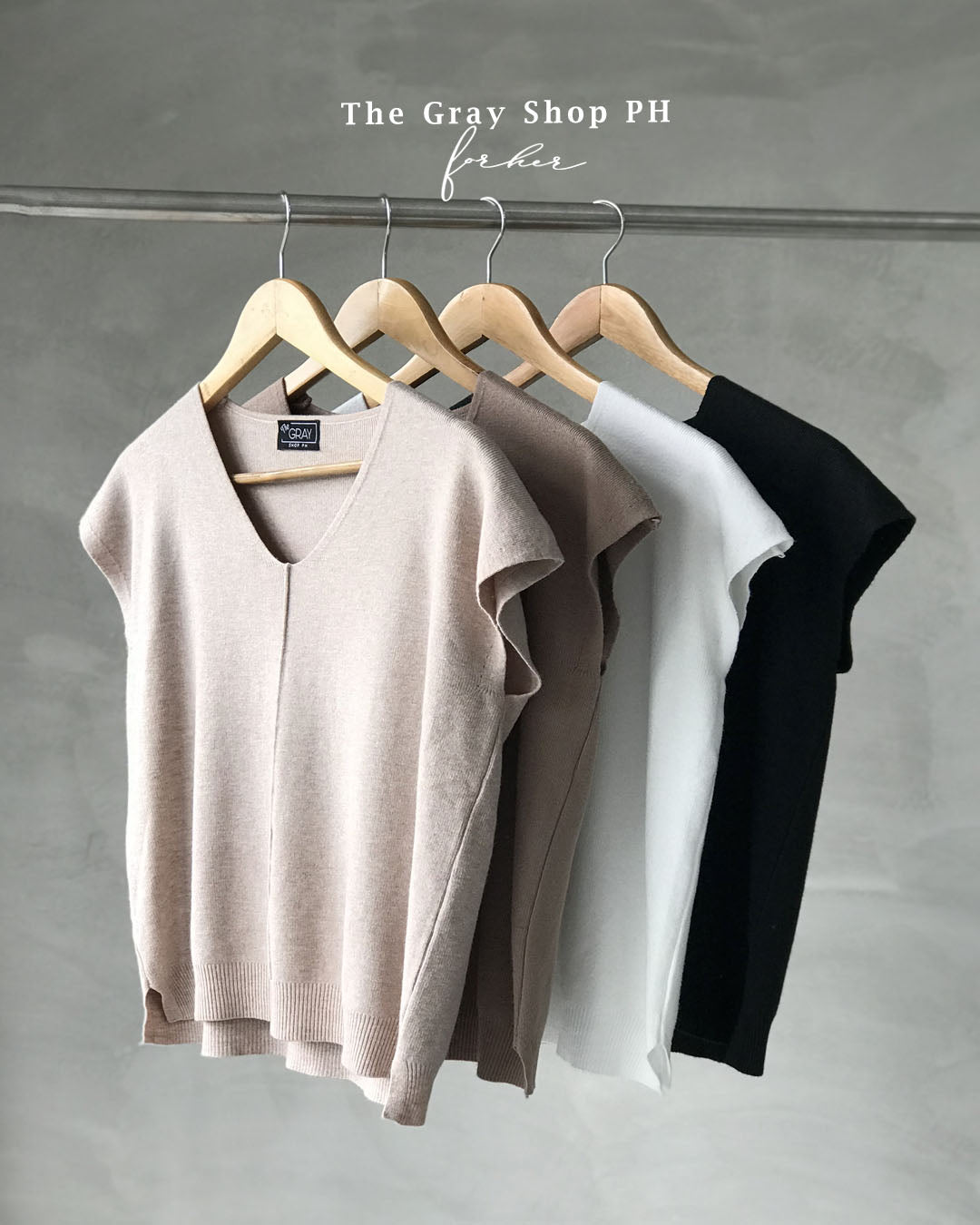 NANCY TOP (MUSCLE BLOUSE | SOFT KNIT BLOUSE)