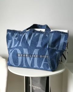 DENIM JUMBO TOTE BAG | GENTLEWOMAN