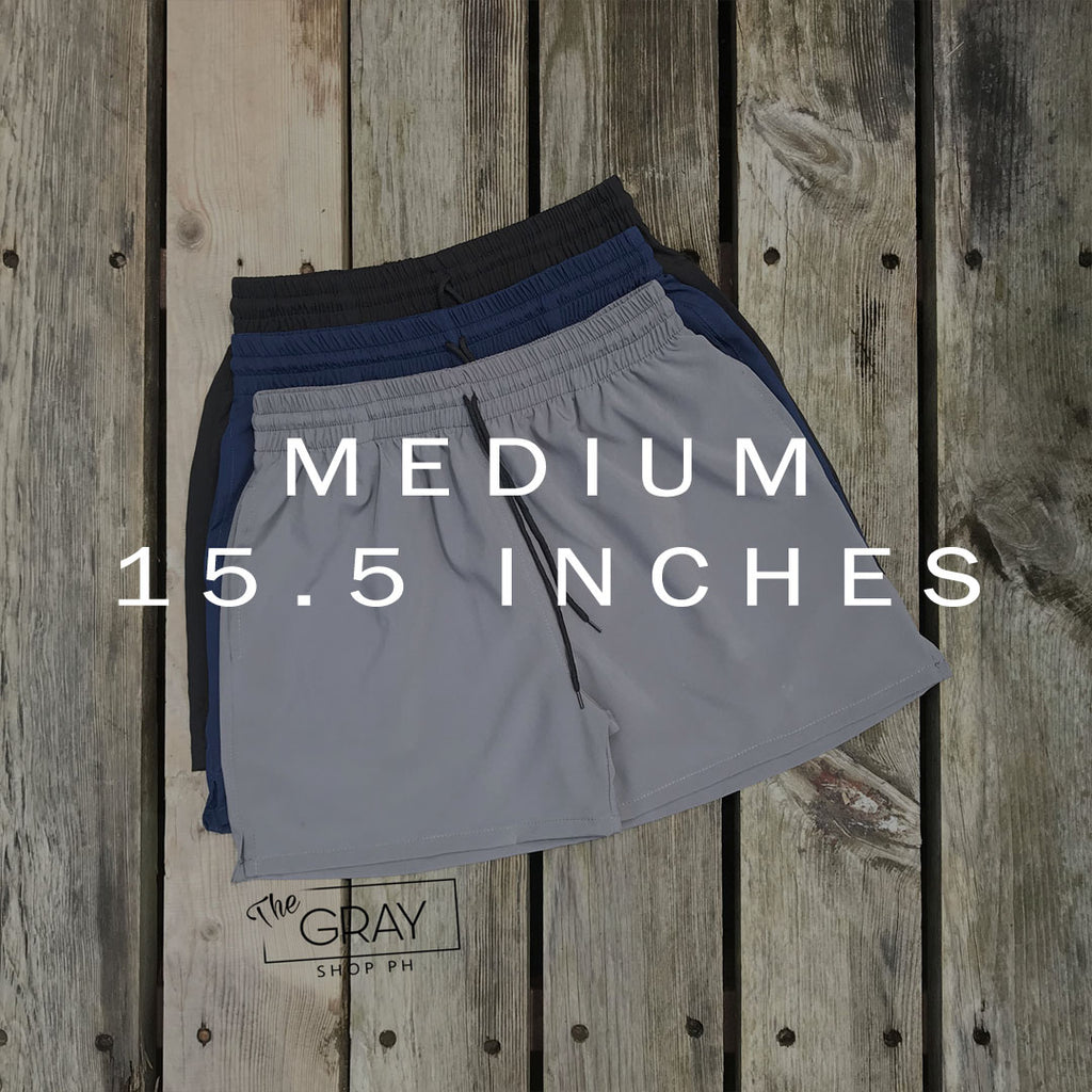 PLAIN TASLAN SHORTS (MEDIUM 15.5 INCHES)