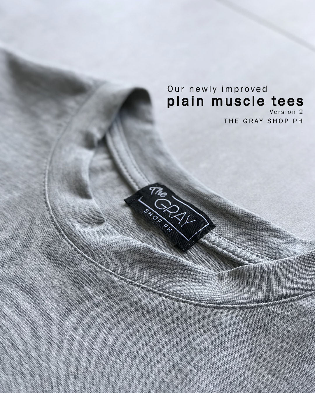 PLAIN MUSCLE TEES (VERSION 2)