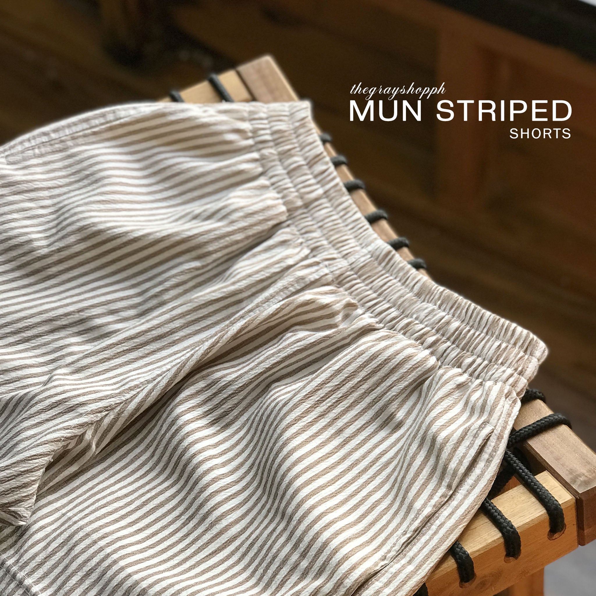 MUN STRIPED SHORTS