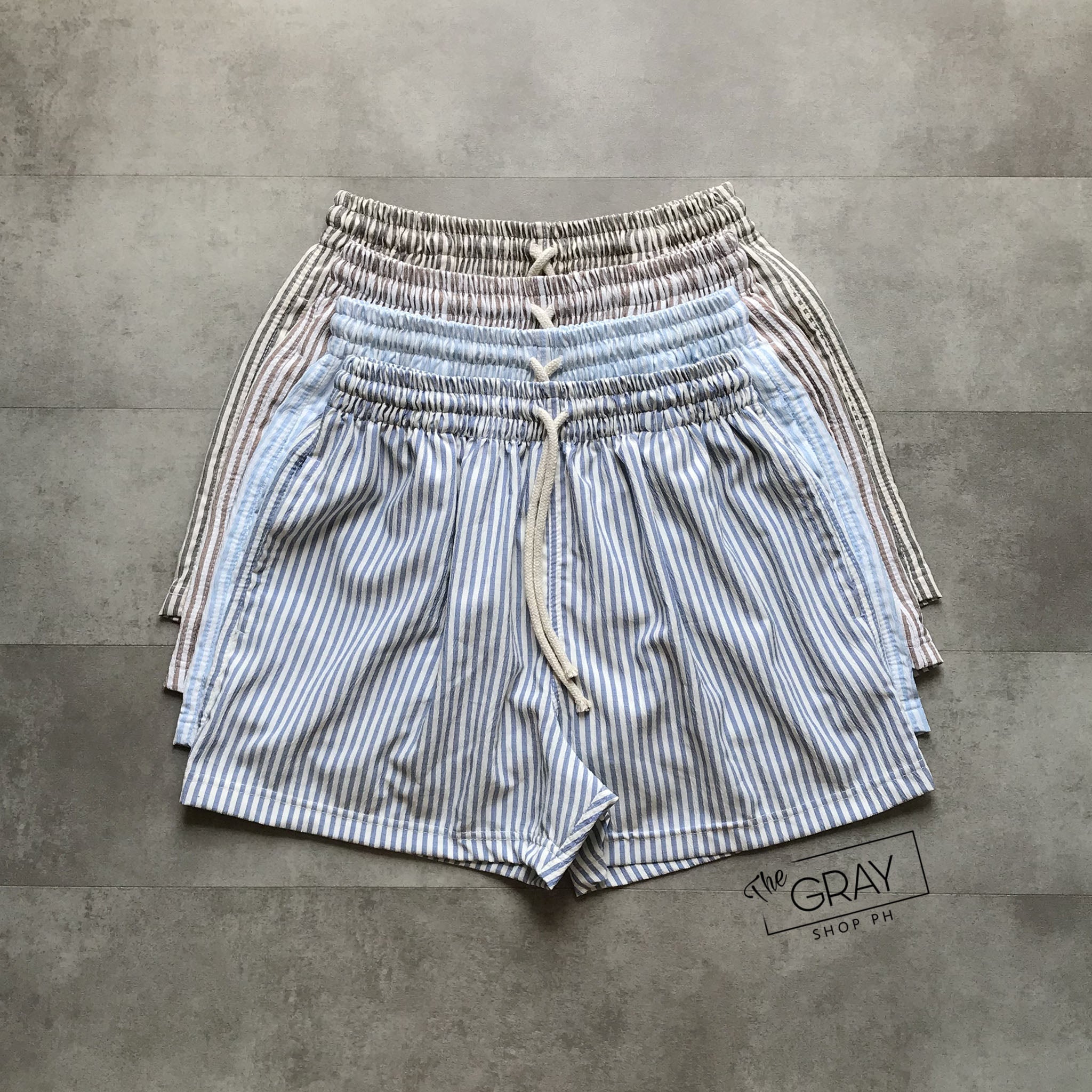 MUN STRIPED SHORTS