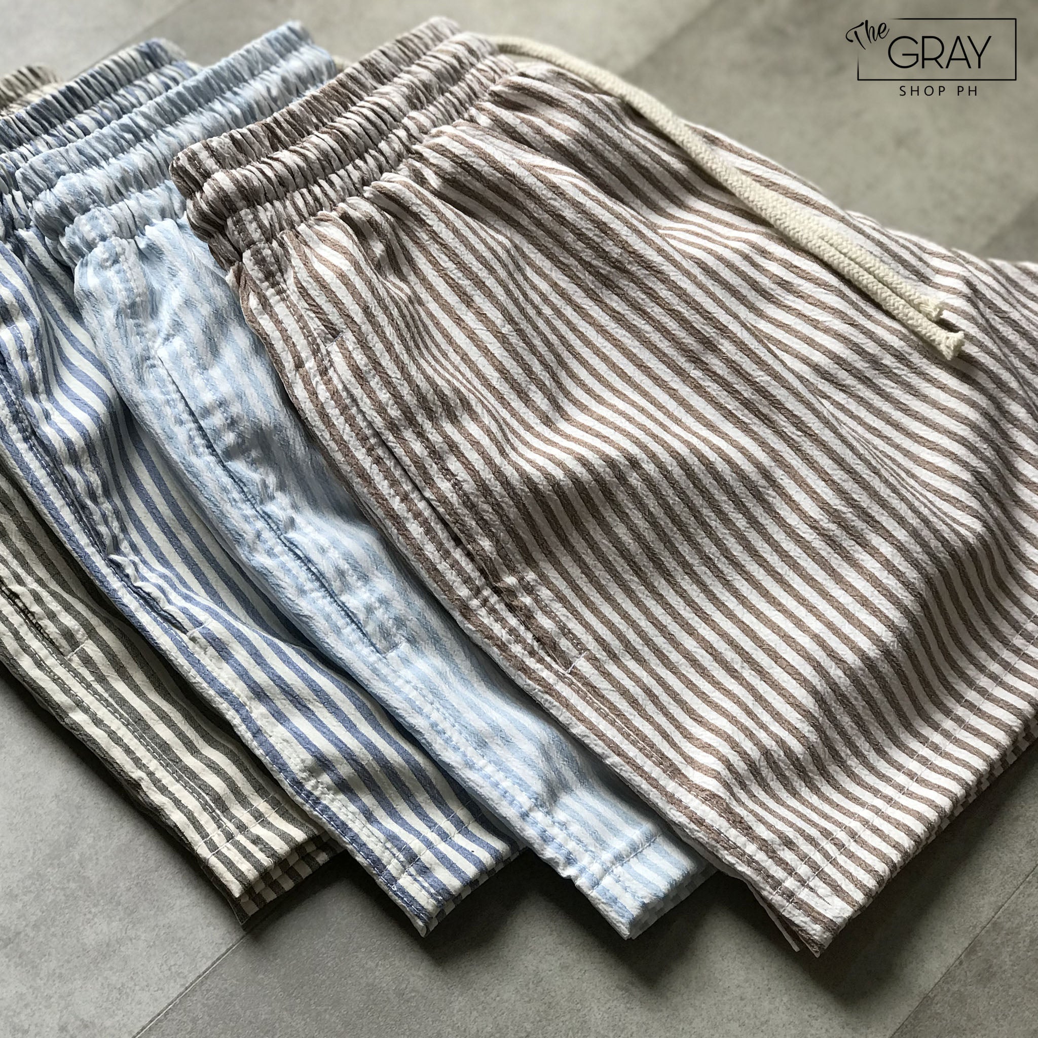 MUN STRIPED SHORTS