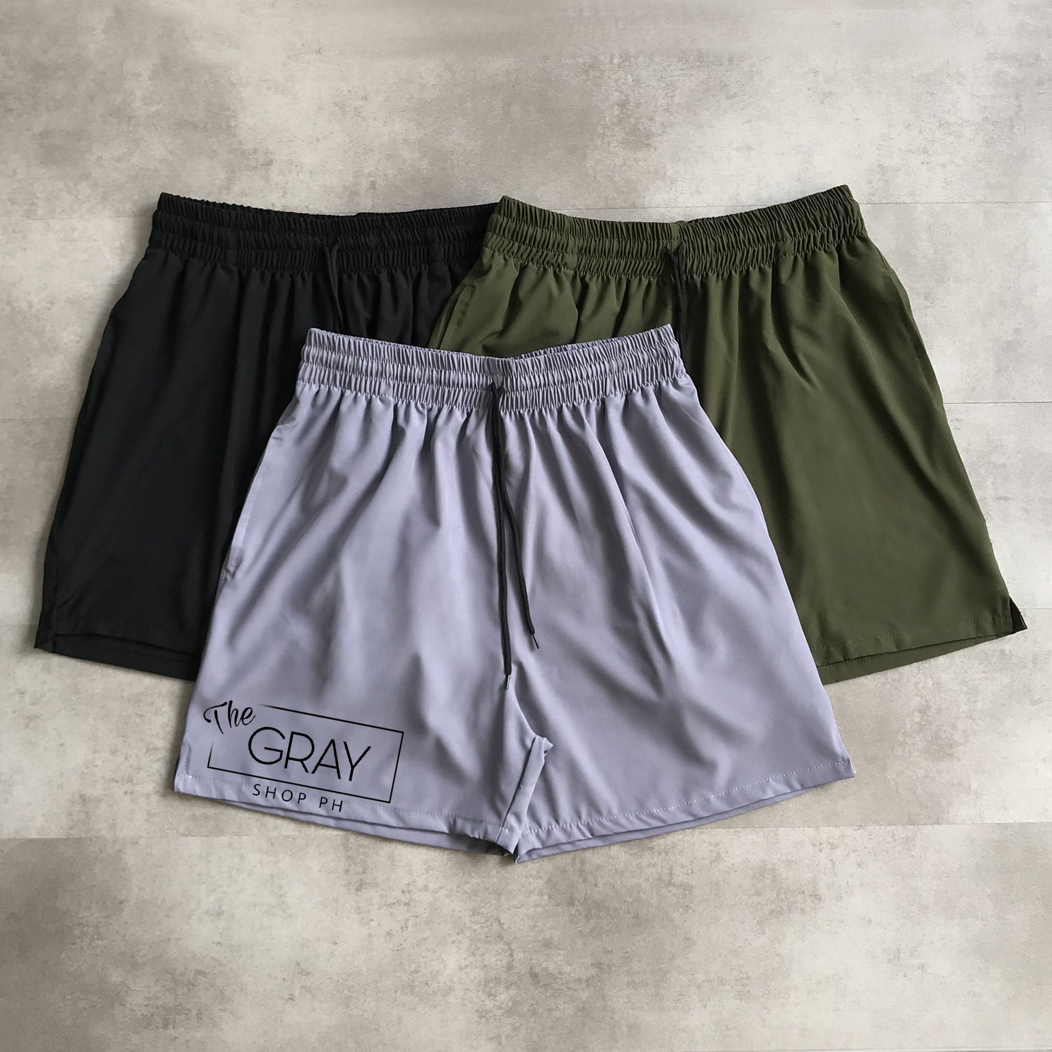 PLAIN TASLAN SHORTS (MEDIUM 15 INCHES)