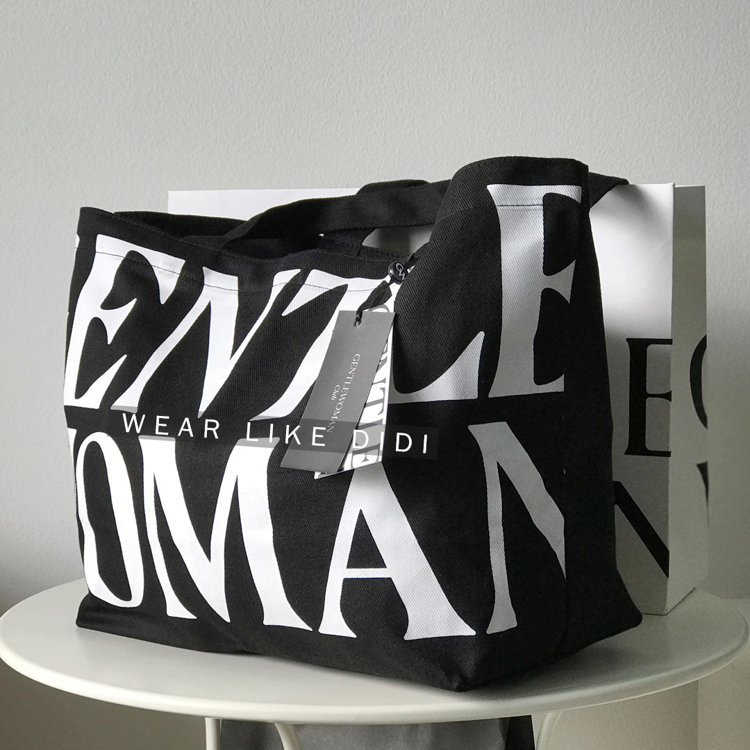 CANVAS TOTE BAG (BLACK) | GENTLEWOMAN