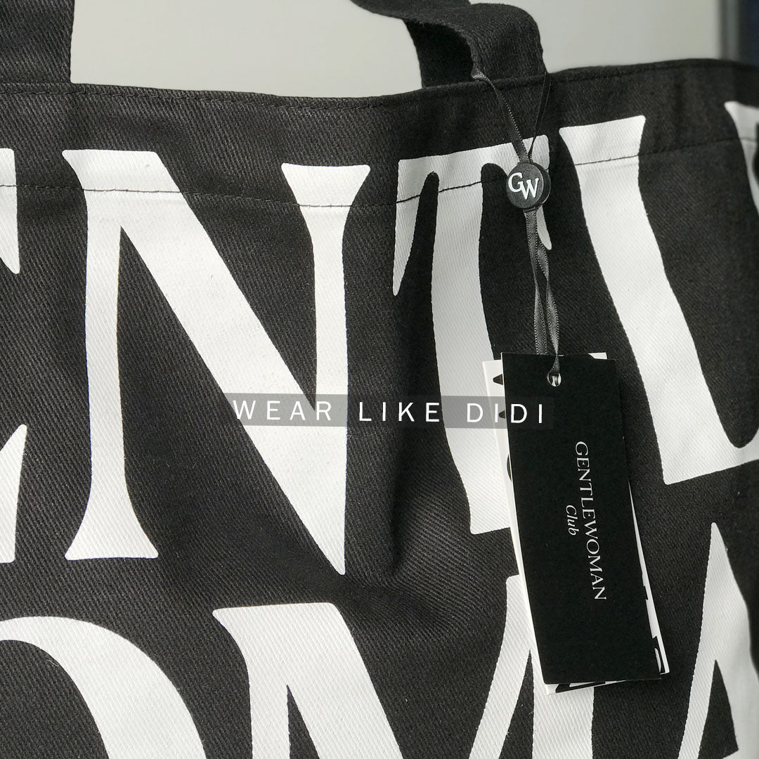 CANVAS TOTE BAG (BLACK) | GENTLEWOMAN