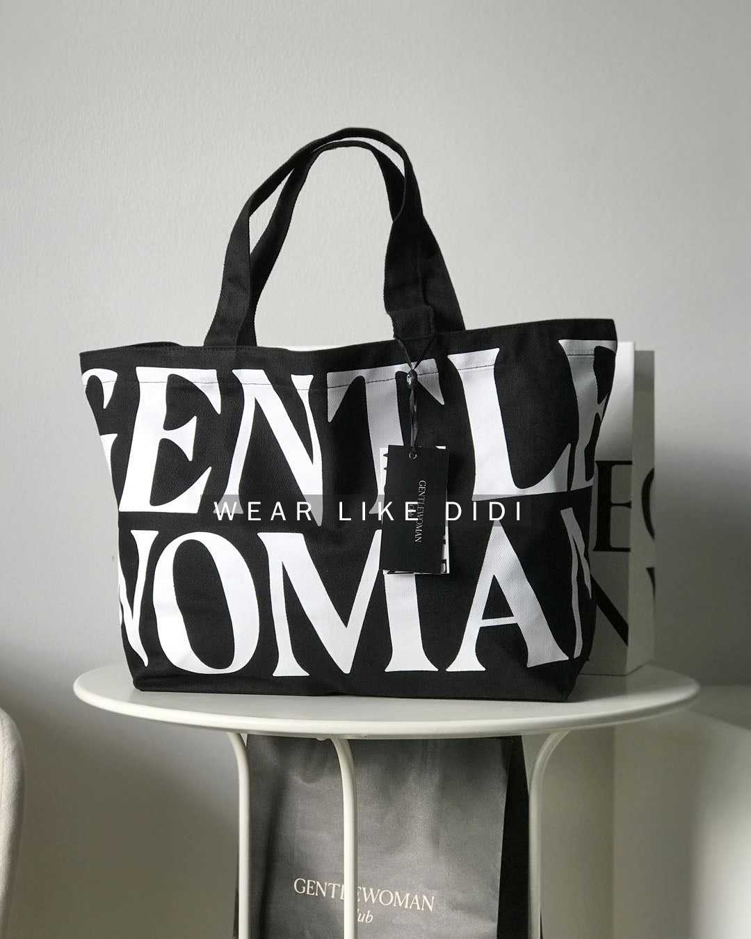 CANVAS TOTE BAG (BLACK) | GENTLEWOMAN