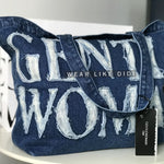 DENIM TOTE BAG (NAVY) | GENTLEWOMAN