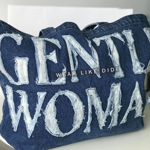 DENIM TOTE BAG (NAVY) | GENTLEWOMAN