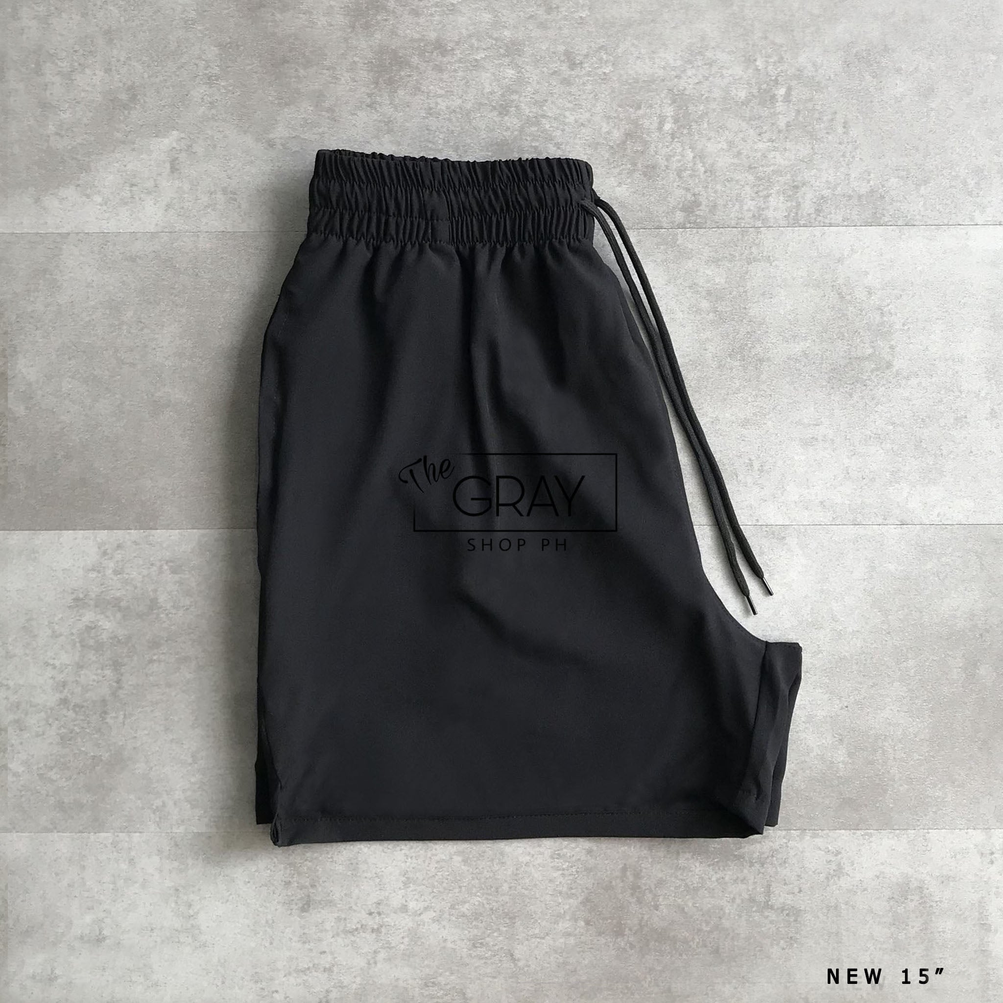 PLAIN TASLAN SHORTS (MEDIUM 15 INCHES)