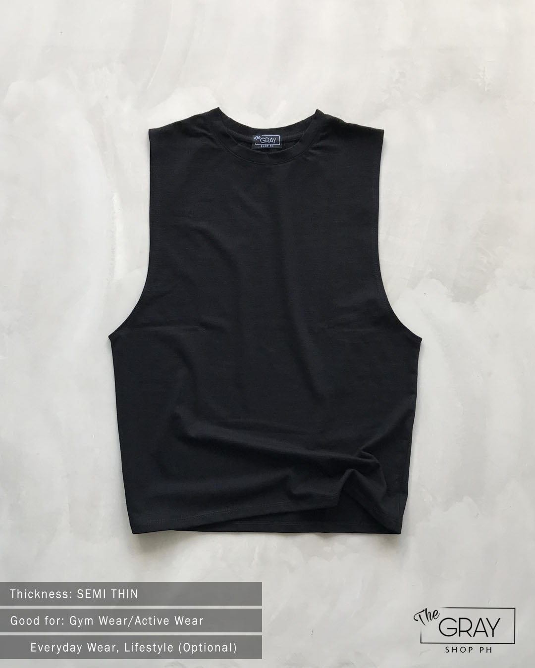 PLAIN MUSCLE TEES (VERSION 2)