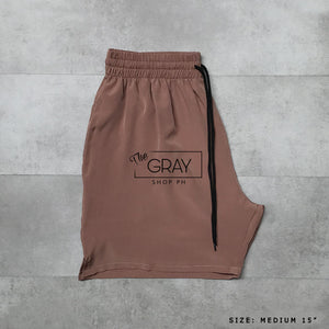 PLAIN TASLAN SHORTS (MEDIUM 15 INCHES)