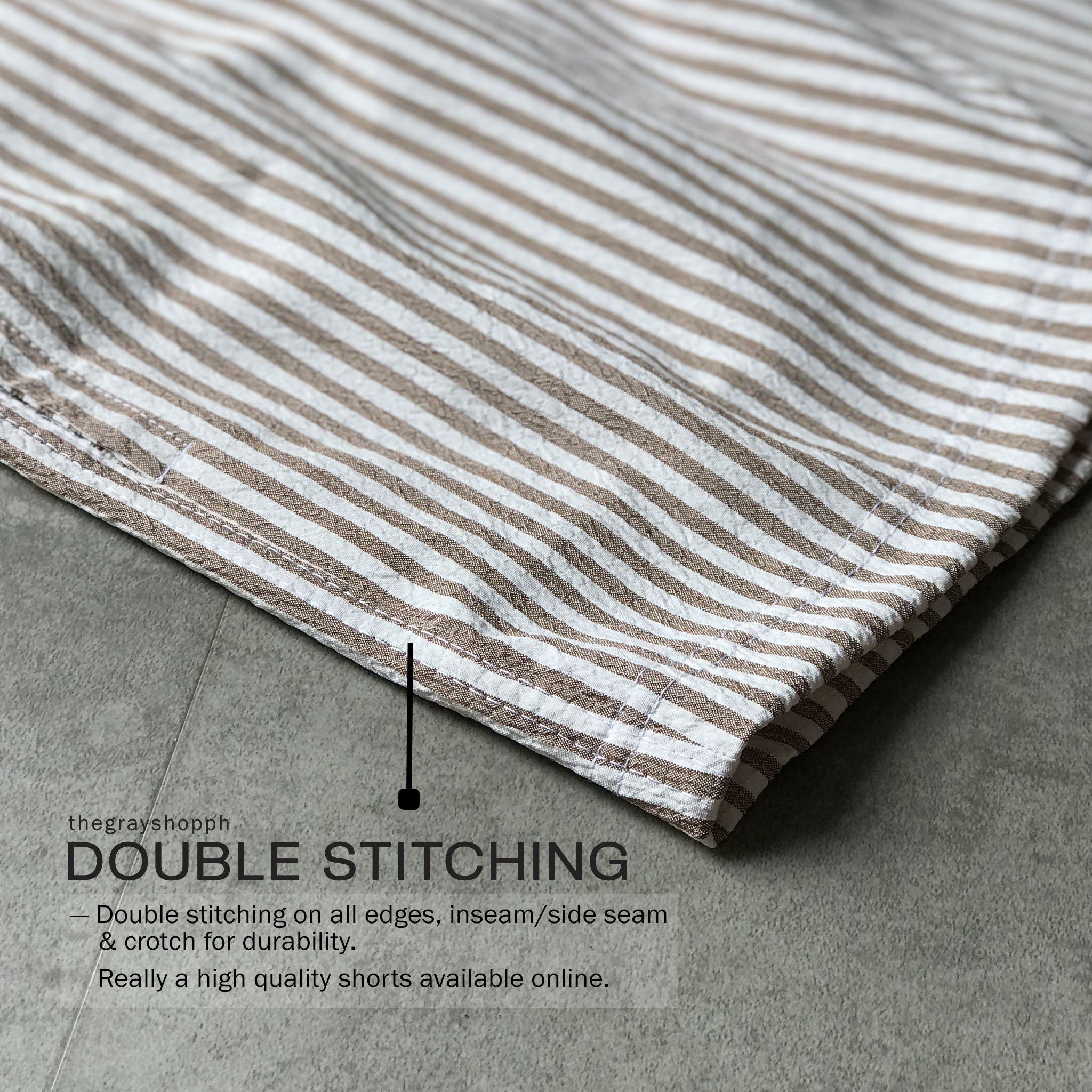MUN STRIPED SHORTS