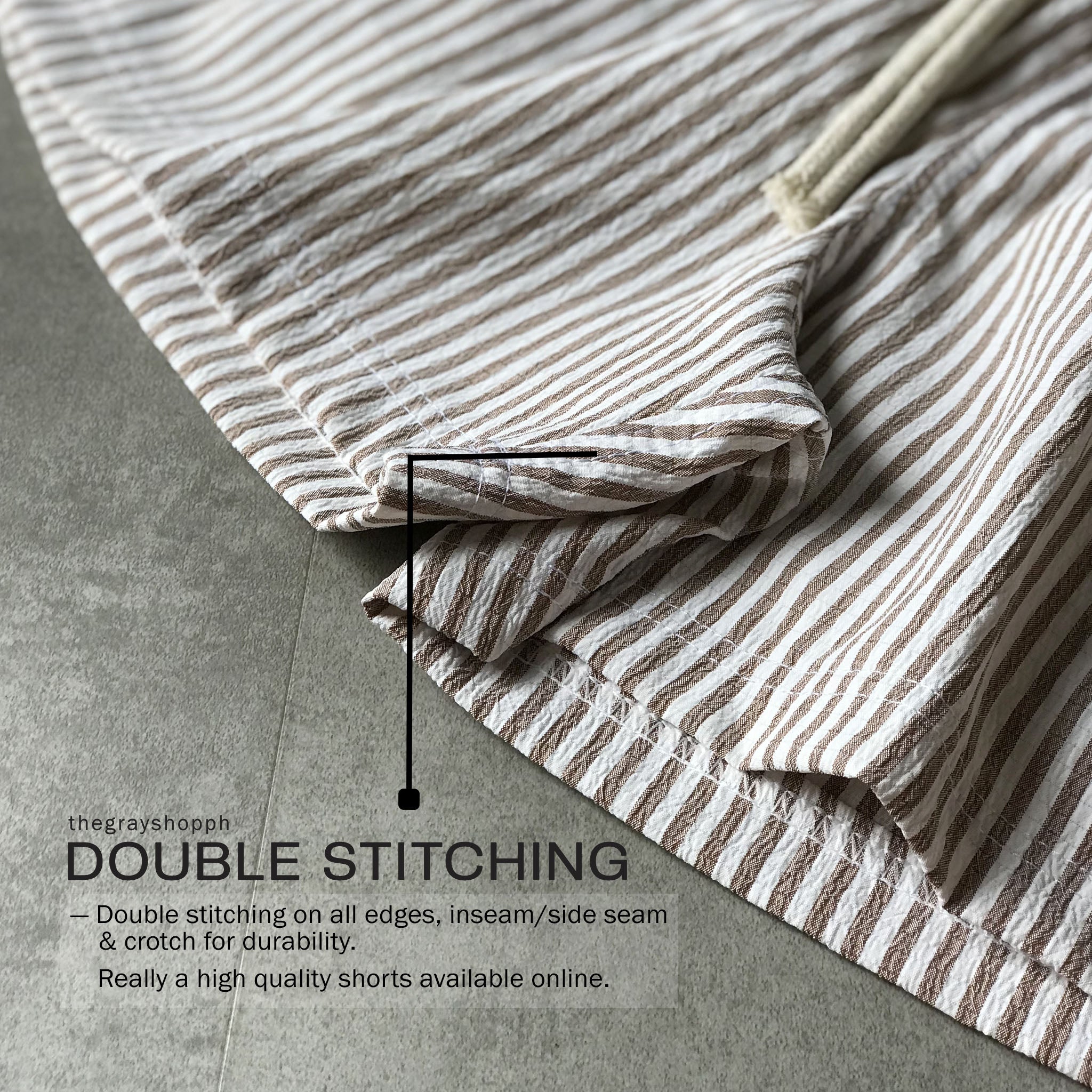 MUN STRIPED SHORTS