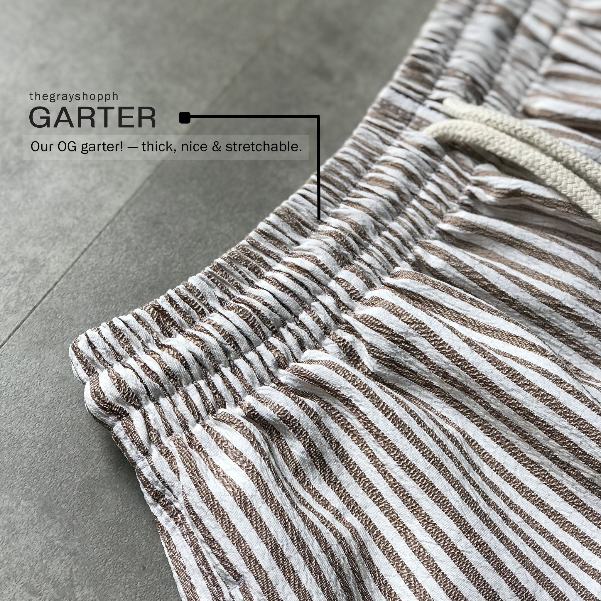 MUN STRIPED SHORTS