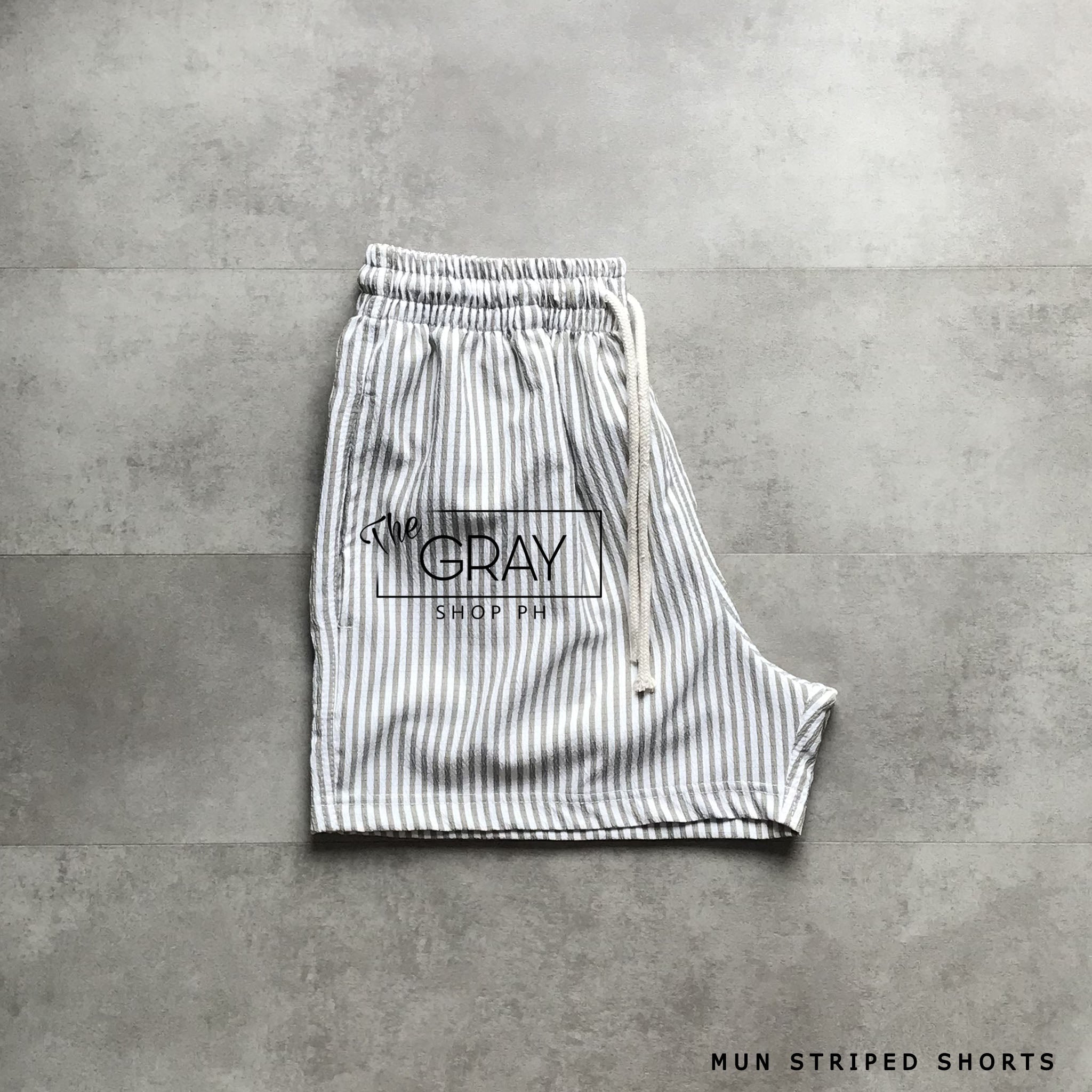 MUN STRIPED SHORTS