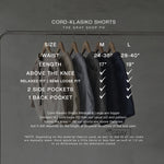 CORD-KLASIKO SHORTS