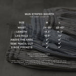 MUN STRIPED SHORTS