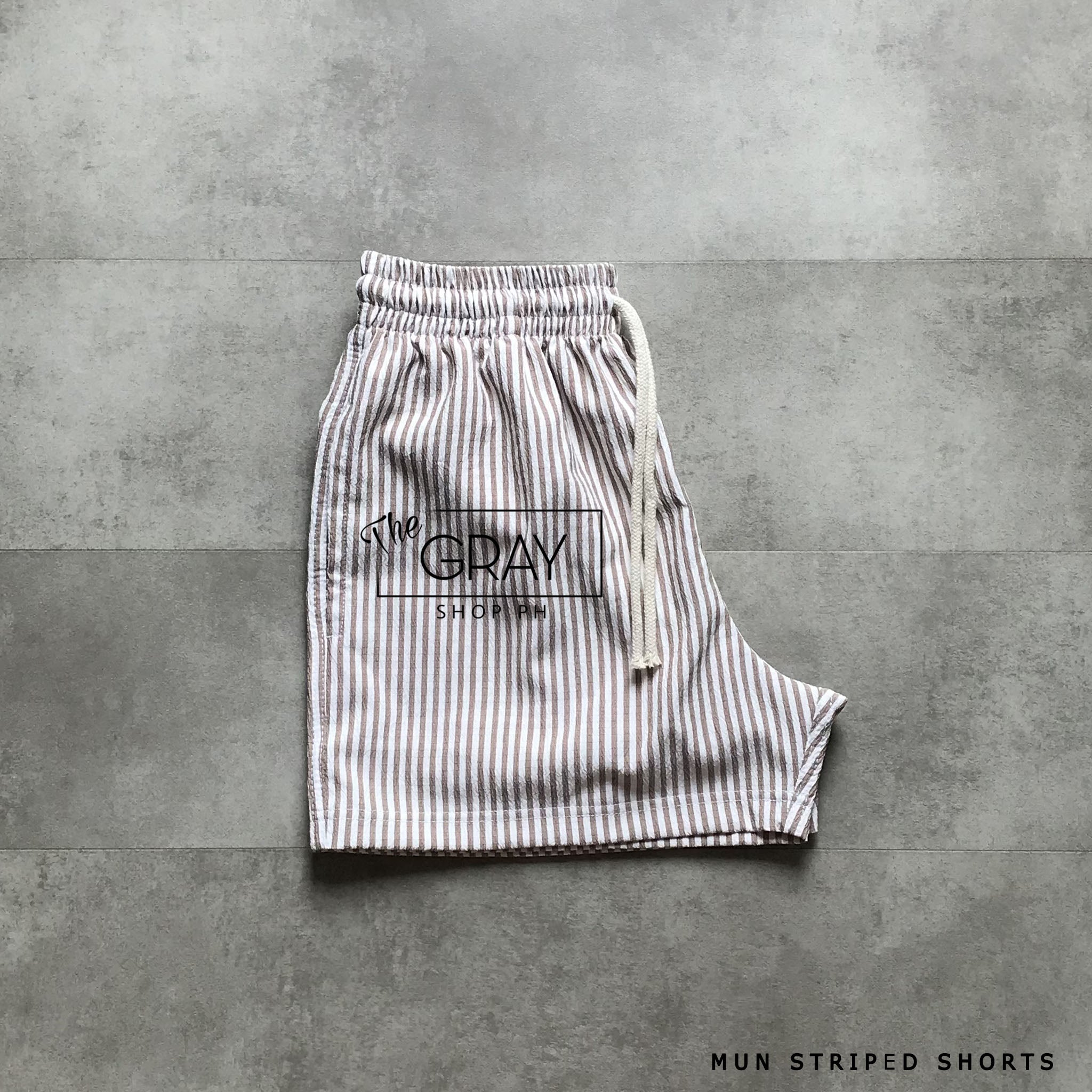 MUN STRIPED SHORTS